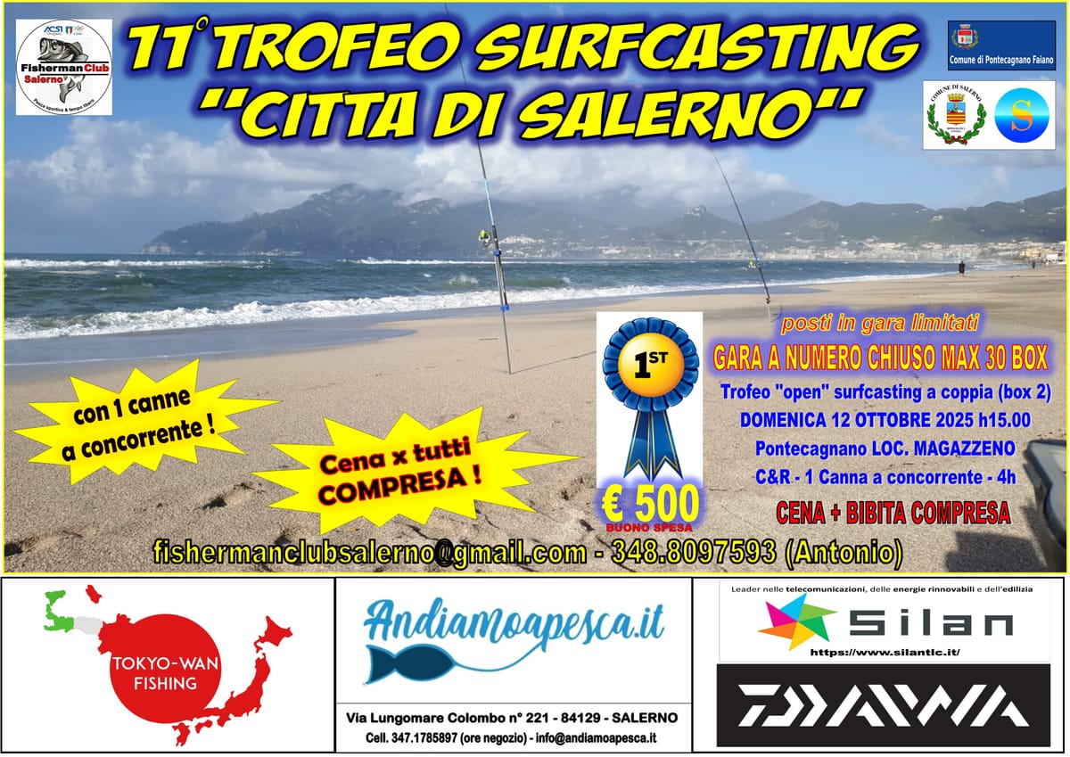 11° TROFEO SURFCASTING CITTA' DI SALERNO