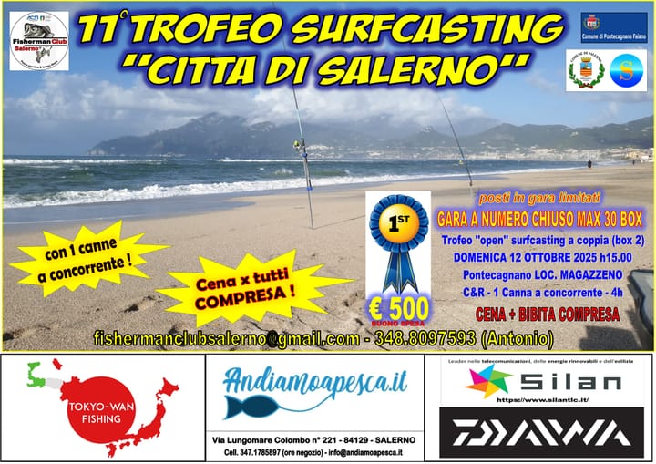 11° TROFEO SURFCASTING CITTA' DI SALERNO